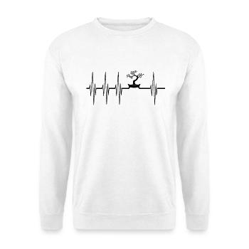 Bonsai Herzschlag Baum Geschenk Hobbygärtner - Unisex Pullover - Weiß - Vorne
