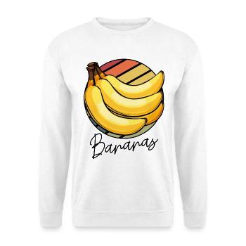 Banana Pop Art Circle - Unisex Sweatshirt - white - Front