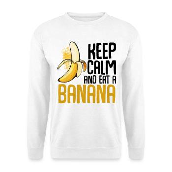 Banana Pop Art Font Graphics - Unisex Sweatshirt - white - Front