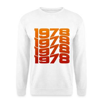 Millésime 1978 année de naissance - Sweat-shirt Unisexe - blanc - Devant