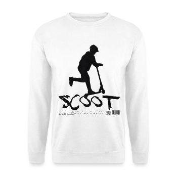 Kickscooter Freestyle Scooting - Unisex Sweatshirt - white - Front