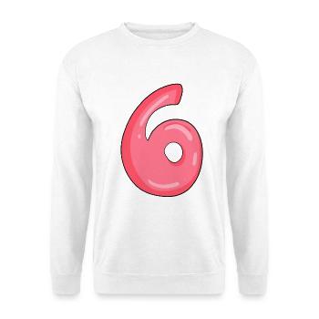Numéro 6 - Sweat-shirt Unisexe - blanc - Devant