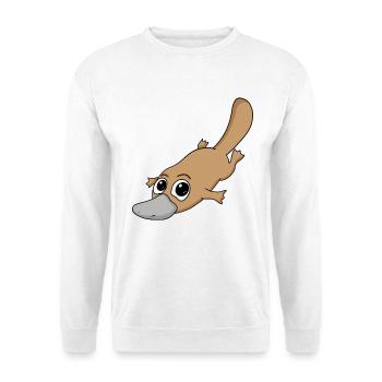 ornithorynque - Sweat-shirt Unisexe - blanc - Devant