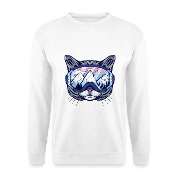Lunettes de ski Cat - Sweat-shirt Unisexe - blanc - Devant