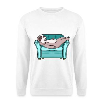 la paresse - Sweat-shirt Unisexe - blanc - Devant