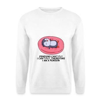 manchot - Sweat-shirt Unisexe - blanc - Devant