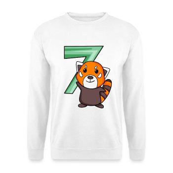 Panda rouge - Sweat-shirt Unisexe - blanc - Devant