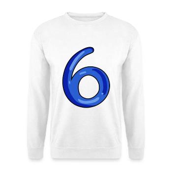 6 - Sweat-shirt Unisexe - blanc - Devant