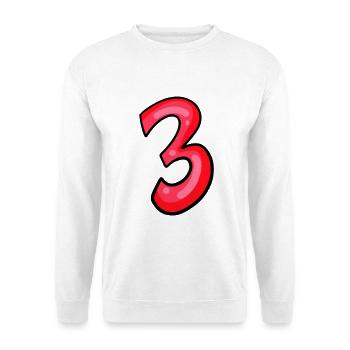 3 - Sweat-shirt Unisexe - blanc - Devant
