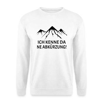 Ich kenne da ne Abkürzung - Unisex Pullover - Weiß - Vorne
