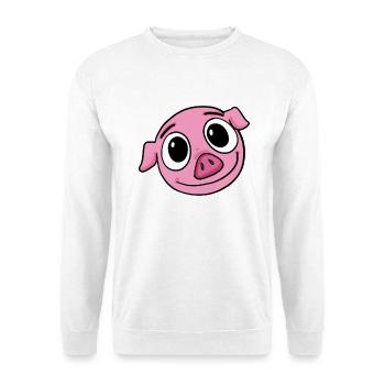 Porc - Sweat-shirt Unisexe - blanc - Devant