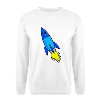 Rocket in space - Unisex Sweatshirt - white - Front