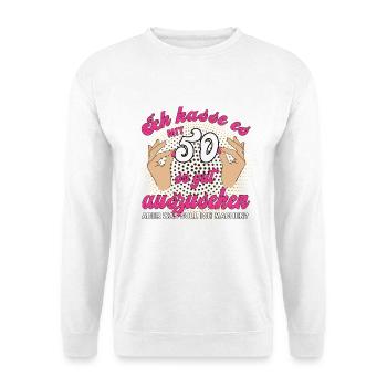 Jahrgang 1976 Vintage 50. Geburtstag Retro Damen - Unisex Pullover - Weiß - Vorne