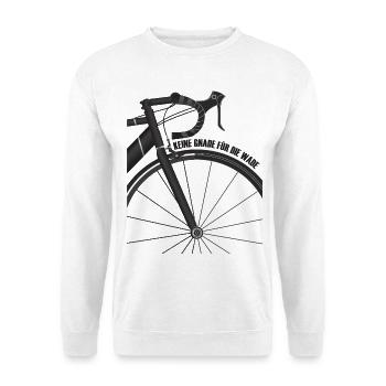Keine Gnade für die Wade Fahrrad Fahrradmotiv - Unisex Pullover - Weiß - Vorne