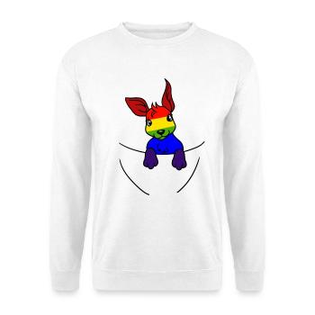 Koala LGBT Regenbogenfahne Gay Pride Gay - Unisex Pullover - Weiß - Vorne
