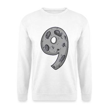 9 - Sweat-shirt Unisexe - blanc - Devant