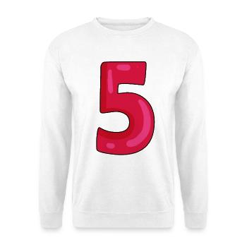 5 - Sweat-shirt Unisexe - blanc - Devant