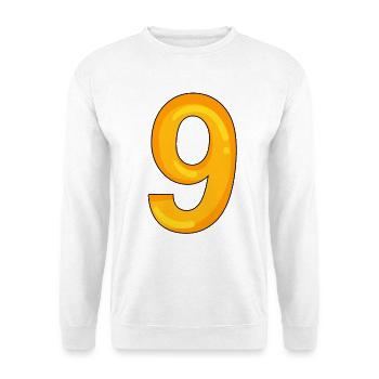 9 - Unisex Pullover - Weiß - Vorne