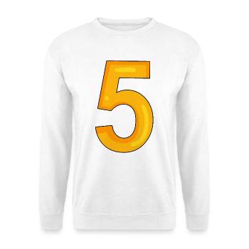 5 - Sweat-shirt Unisexe - blanc - Devant