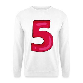 5 - Sweat-shirt Unisexe - blanc - Devant