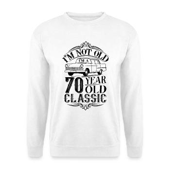 70. Geburtstag Klassiker - Unisex Pullover - Weiß - Vorne