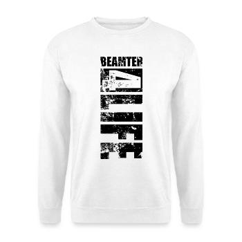 Beamter 4 Life Vintage Verbeamtung Geschenk - Unisex Pullover - Weiß - Vorne