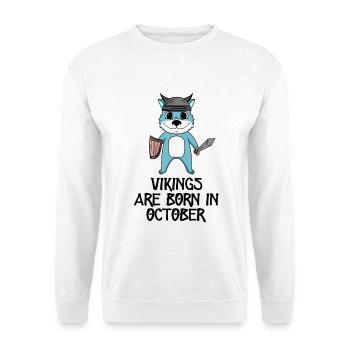 Month of birth Month October Gift - Unisex Sweatshirt - white - Front