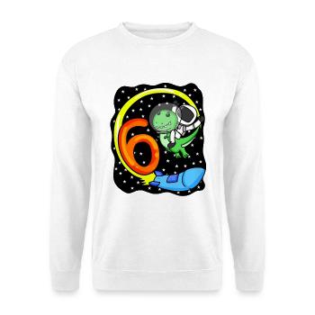 6. Geburtstag Astronaut 6 Jahre Jungen Geschenk - Unisex Pullover - Weiß - Vorne