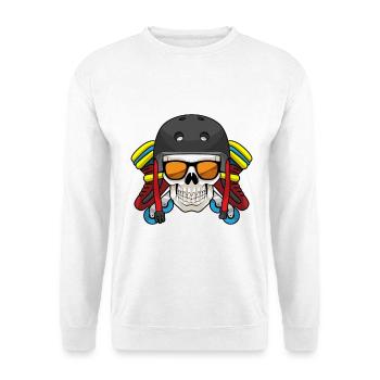 Totenkopf Inline skating Inline skates - Unisex Pullover - Weiß - Vorne