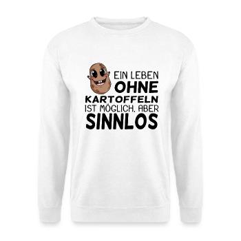 Kartoffel - Unisex Pullover - Weiß - Vorne