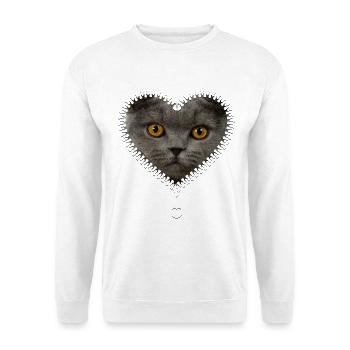 British Shorthair Cat Lovers - Unisex Sweatshirt - white - Front