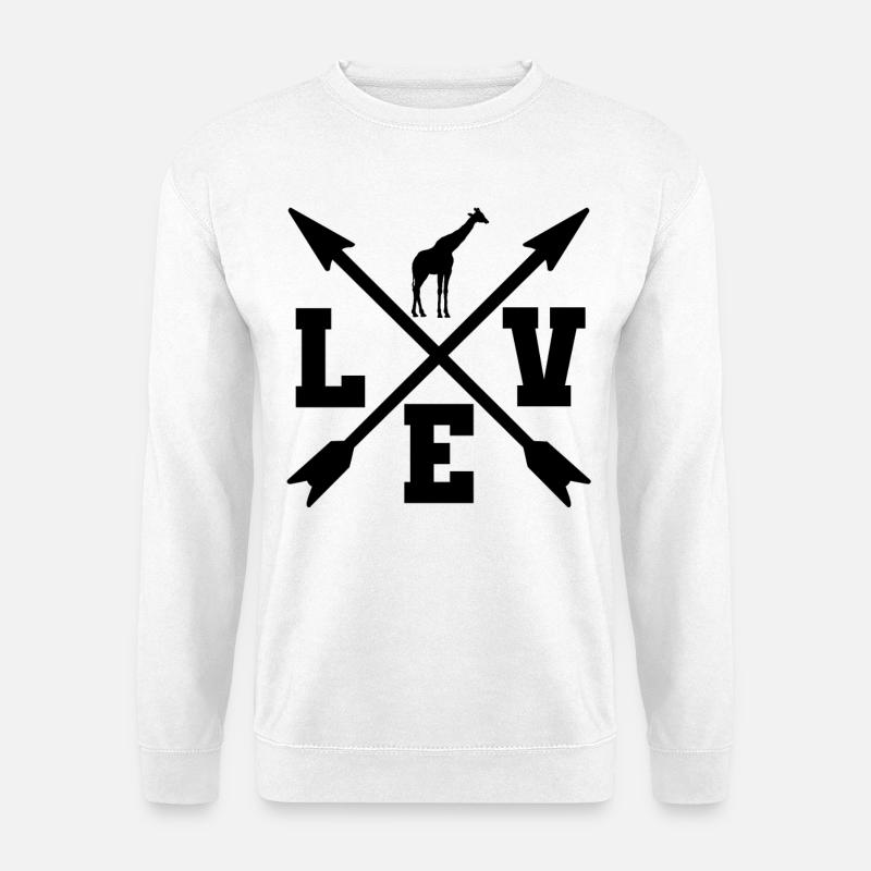 Giraffe - Unisex Pullover - Weiß