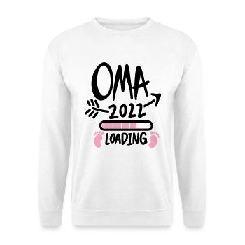 Oma 2022 - Werdende Oma 2022 - Unisex Pullover - Weiß - Vorne