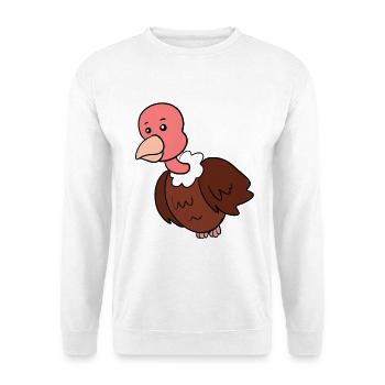 Vautour - Sweat-shirt Unisexe - blanc - Devant
