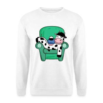Cow - Unisex Sweatshirt - white - Front