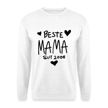 Beste Mama seit 2006 - Unisex Pullover - Weiß - Vorne