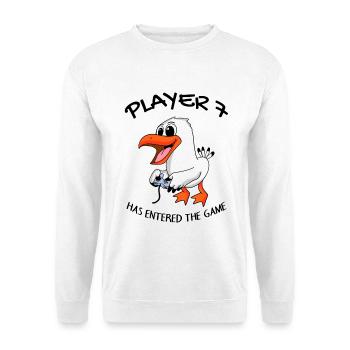 Spieler 7 hat das Spiel Betreten Baby - Unisex Pullover - Weiß - Vorne