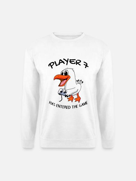 Spieler 7 hat das Spiel Betreten Baby - Unisex Pullover - Weiß