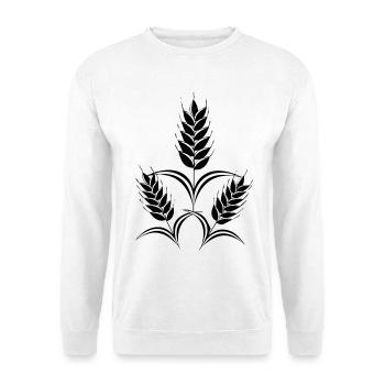 3 épis de maïs - Sweat-shirt Unisexe - blanc - Devant