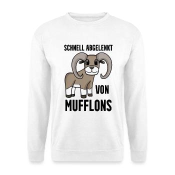 Mufflon Wildschaf - Unisex Pullover - Weiß - Vorne