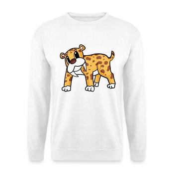 Tigre à dents de sabre - Sweat-shirt Unisexe - blanc - Devant