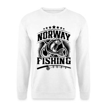 Norway Fishing Angler - Unisex Sweatshirt - white - Front