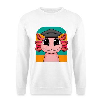 Promotion Doktorarbeit Doktortitel - Unisex Pullover - Weiß - Vorne - Alina (178cm) & Michal (187cm)