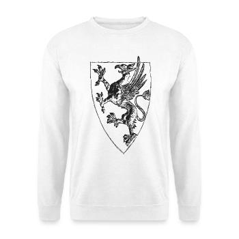 standing griffin of Rostock - Unisex Sweatshirt - white - Front