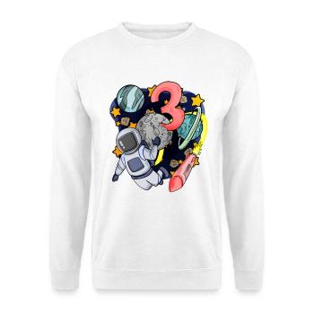 3 anniversaire garçon - 3 ans - J’ai 3 ans - Sweat-shirt Unisexe - blanc - Devant