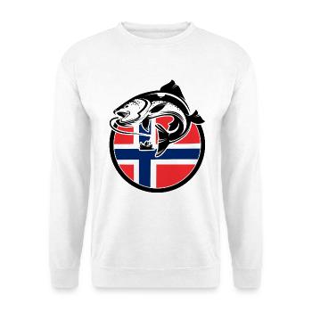 Norvège Pêche à la ligne Pêche - Sweat-shirt Unisexe - blanc - Devant