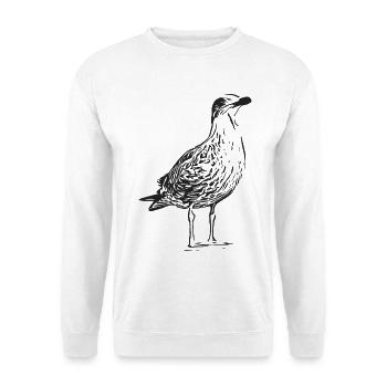 A beautiful seagull - Unisex Sweatshirt - white - Front