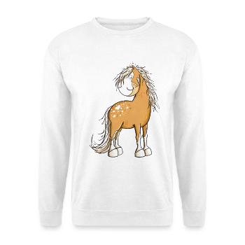 Happy Horse I Horse Motif Fun - Unisex Sweatshirt - white - Front