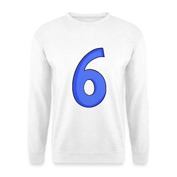 6 - Sweat-shirt Unisexe - blanc - Devant