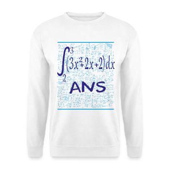 26th anniversary 26 years mathematical integral - Unisex Sweatshirt - white - Front